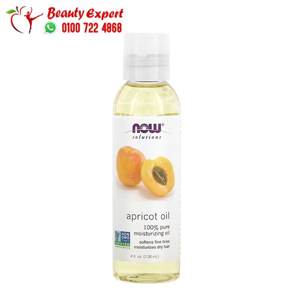 زيت المشمش ناو فودز للبشرة والشعر 118 مل - NOW Foods Apricot Oil, 4 fl oz (118 ml)