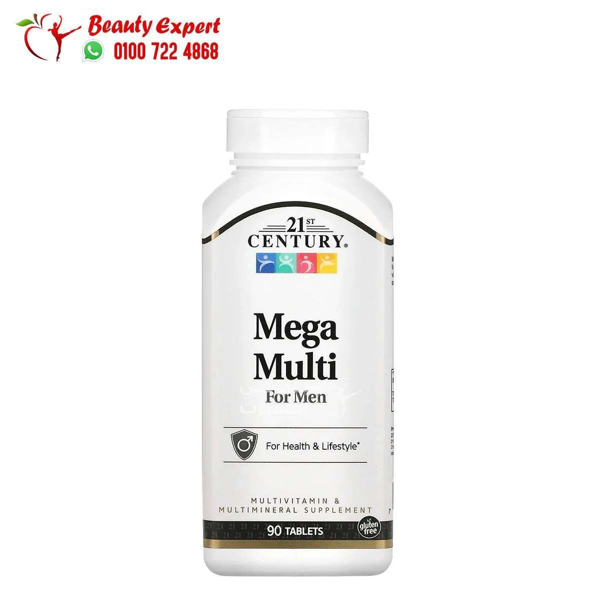 كبسولات ميجا مالتي للرجال 21st Century, Mega Multi for Men, Multivitamin & Multimineral, 90 Tablets