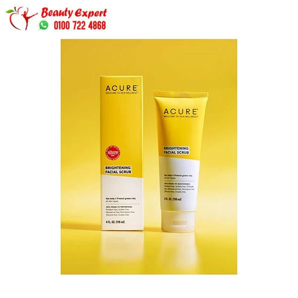 اكيور مقشر مفتح للوجه 118مل - brightening facial scrub acure 118ml - Image 4