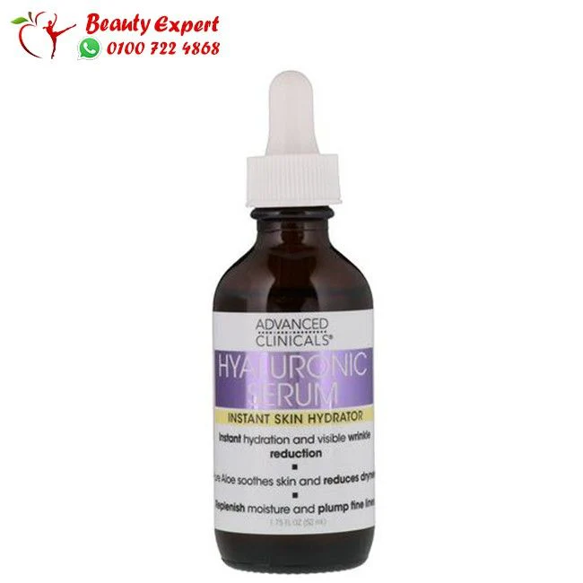 سيروم هيالورونيك اسيد Advanced Clinicals المضاد للشيخوخة 52 مل - Advanced Clinicals Hyaluronic Acid Anti Aging Face Serum 52ML