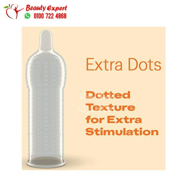 كاندوم ديوركس منقط Durex Extra Dots 3-Pcs Condoms - Image 2